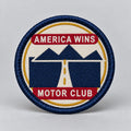 Two-Lane Motor Club Patch photographed product mockup
