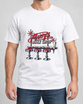 Marty’s Malt Shop Tee photographed shirt mockup – wearable v3 chest print