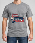 Tailgate Still Life Tee photographed shirt mockup – wearable v3 chest print