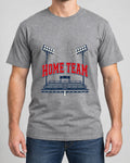 Home Team Tee photographed shirt mockup – wearable v3 chest print