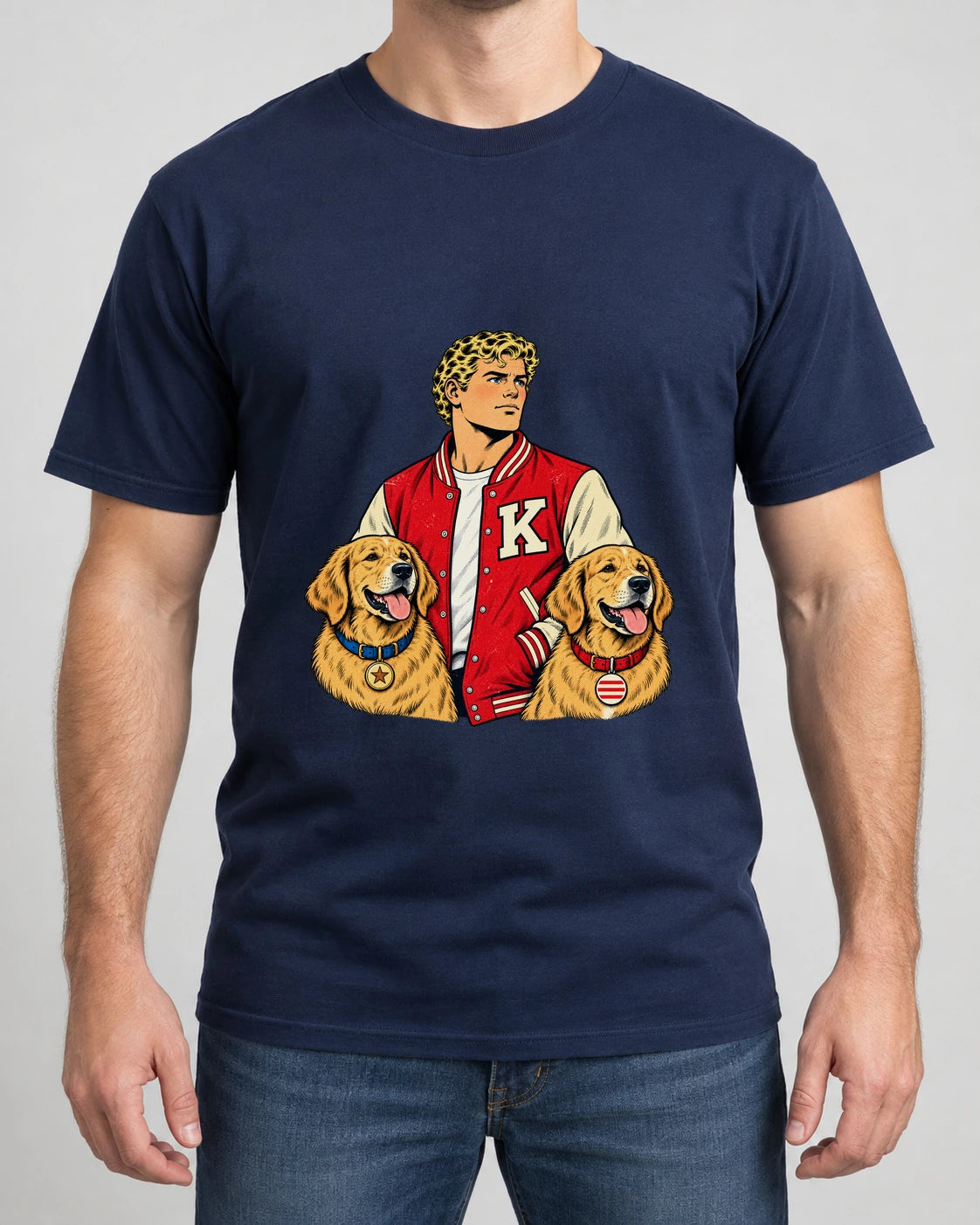 America Knox Tee photographed shirt mockup – wearable v3 chest print